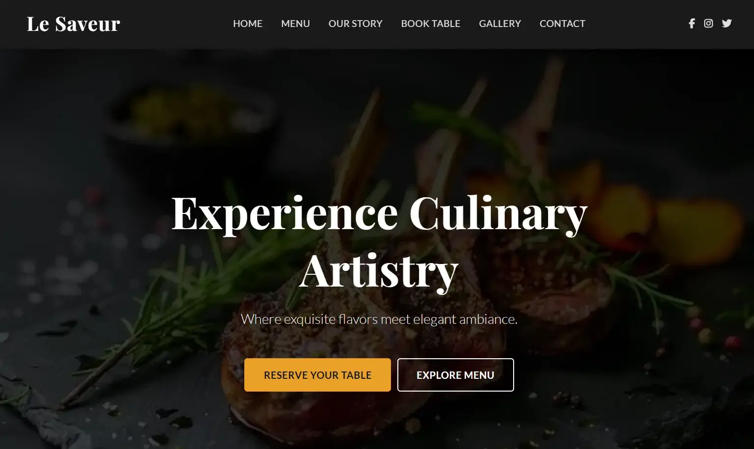 Screenshot of the LeServeur project website